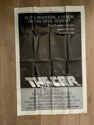 Vintage 1977 THE CAR (James Brolin) ORIGINAL 27x41 Folded One Sheet Movie Poster