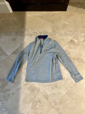 Vineyard Vines Gray Quaterzip Jacket Size Youth XL Used A 