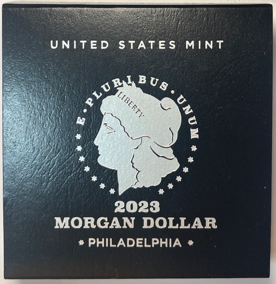 2023 P  $1 PROOF MORGAN DOLLAR SILVER COMMEMORATIVE - GEM PROOF, MINT PKG EB6 - Image 2 of 4