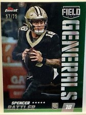 2024 Topps Finest - Spencer Rattler /75 Field Generals New Orleans Saints