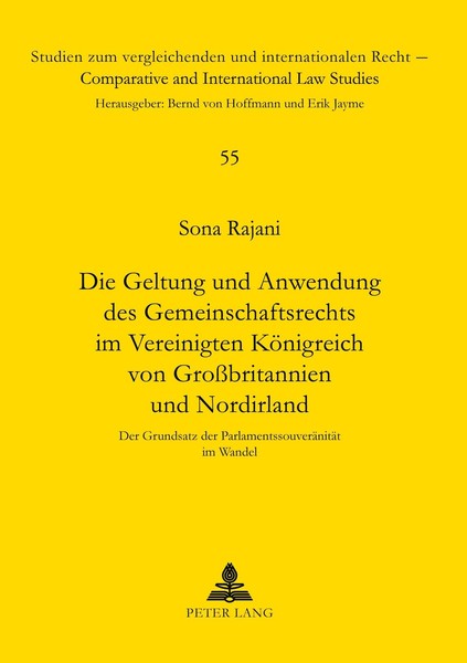Die Geltung Und Anwendung Des Gemeinschaftsrechts Im Vereinigten KöNigreich Von-image