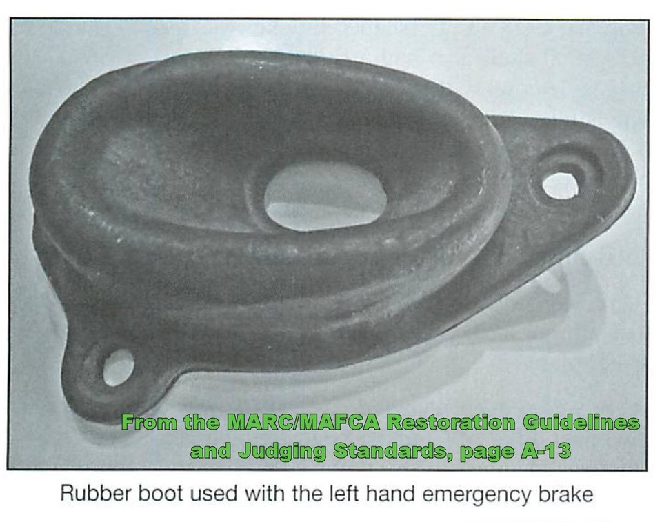 Model A Parts 1928-1931 Ford Model A Emergency Brake Rubber Boot - Black, For Hot Rods Model A