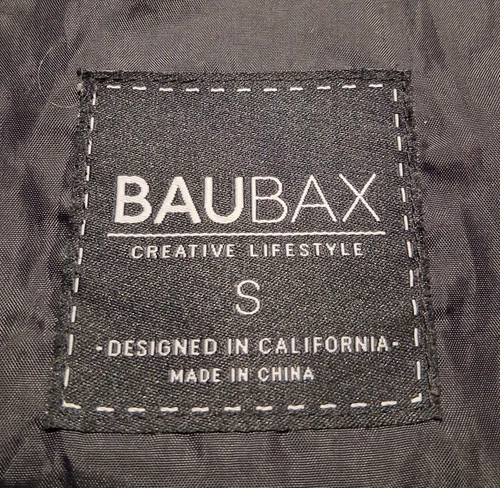 Baubax Travel Bomber Jacket Detachable Hood Utility Softshell Navy Mens Small image 11