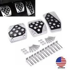 3pcs Non-slip Car Gas Accelerator Brake Foot Rest Pedal Cover Foot Pedal Pads