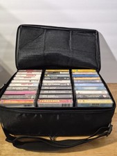 Coast DJ 60 Cassette Tape Storage Travel Carrying Case w/ Handle