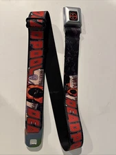 Marvel Deadpool Comic Book 2015 Buckle Down Seatbelt Belt Sz Reg 24-38” WDP022