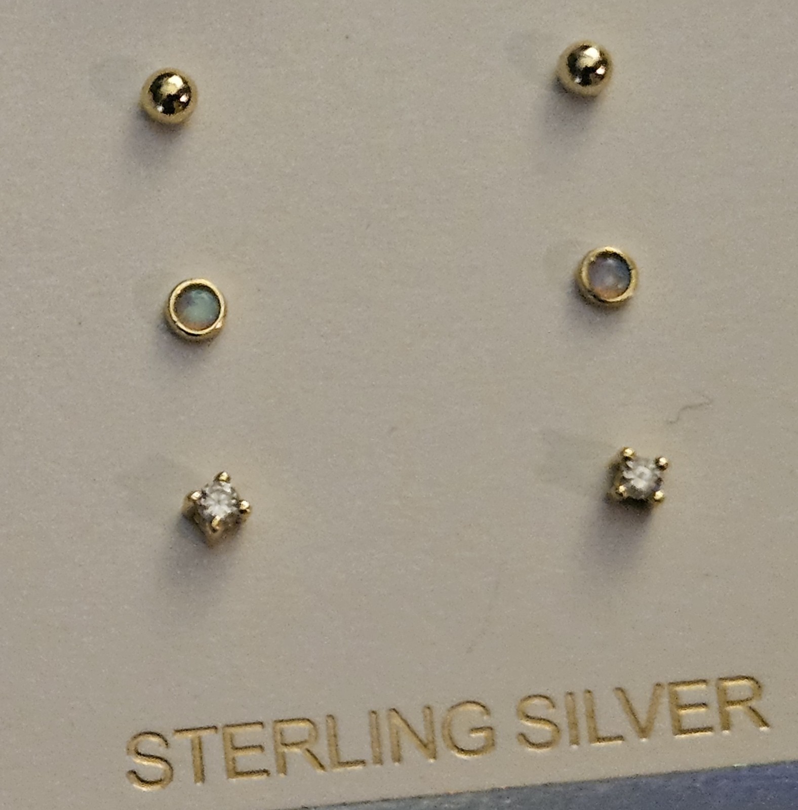 Gold Cake Micro Tiny Small Stud Earrings Brand Ne… - image 2