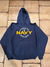 Vintage Cotton Exchange Navy Hoodie Navy Size XL Naval Acadamy USA Made