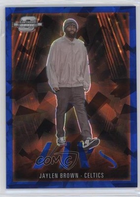 2023 Panini Contenders Optic VIPs Blue Cracked Ice Prizm 11/75 Jaylen Brown 7y2