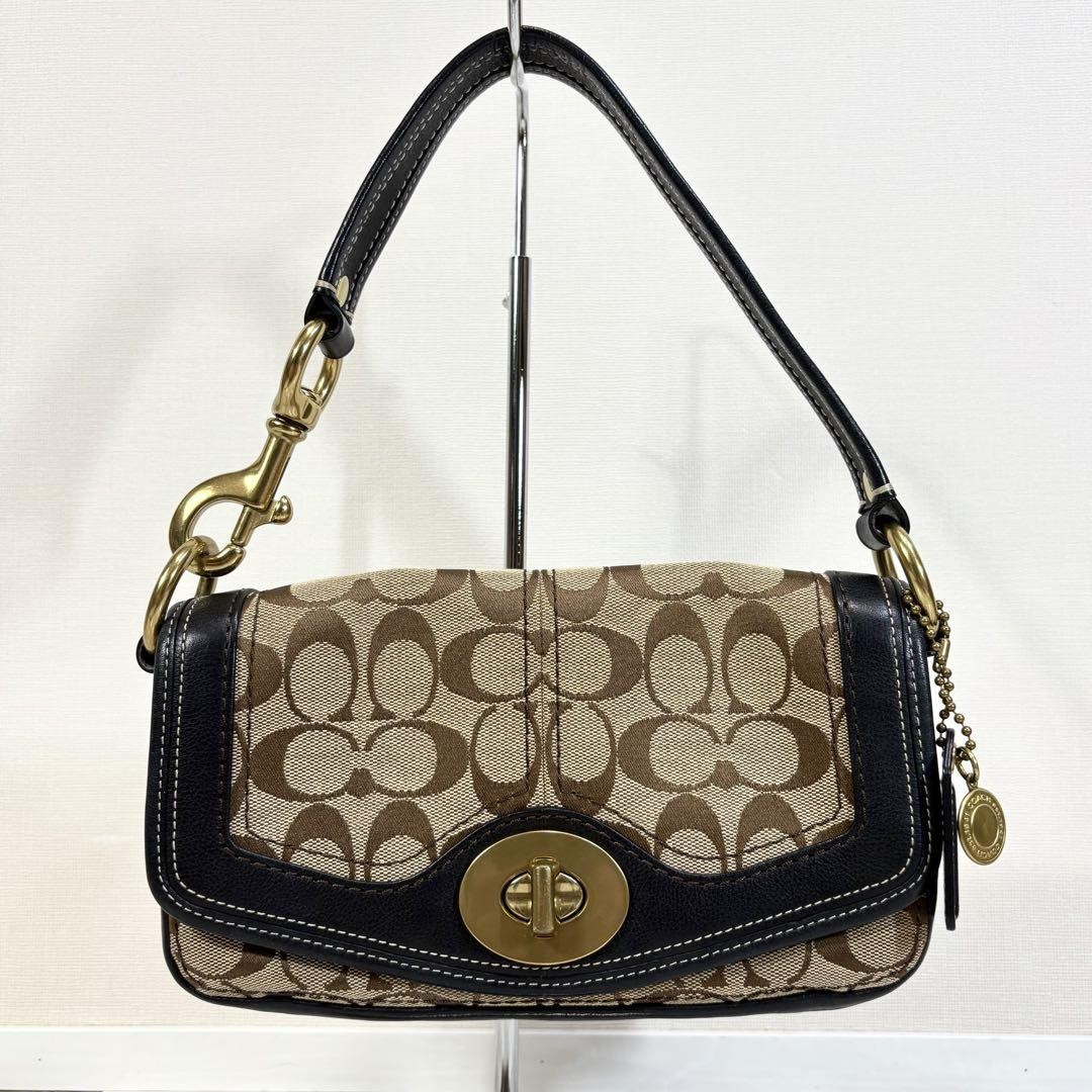 美品✨️　Coach Signature Legacy Shoulder Bag Coach Signature Legacy 65th Anniversary Shoulder Bag Brown