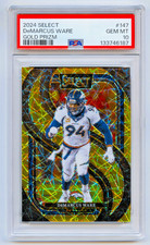 DeMARCUS WARE 2024 SELECT PREMIER LEVEL GOLD PRIZM REFRACTOR /10 PSA 10 *POP 1*