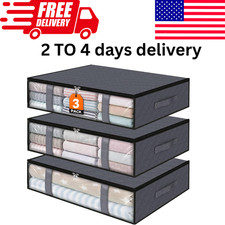 StorageRight Under Bed Storage Bags 3 Pack 40L for Clothes