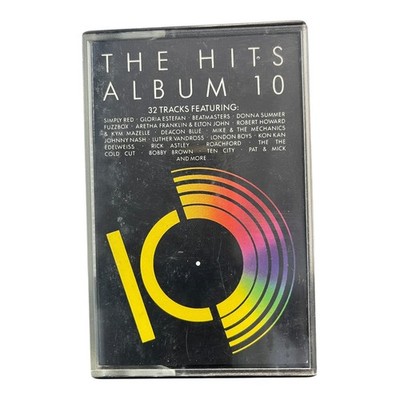 The Hits Album 10 Vintage Cassette Tape 1989 CBS BMG WEA 32 Tracks Retro