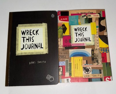 2 Books Lot- Wreck This Journal & Wreck This Journal In Color- Keri Smith Unused