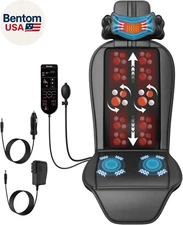 Shiatsu Back Massager with Heat, Massage Chair Pad for Full Back, Seat Massager 