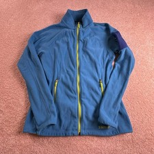 Marmot Polartec Fleece Jacket Womens Medium Blue Stretch Full Zip Outdoor