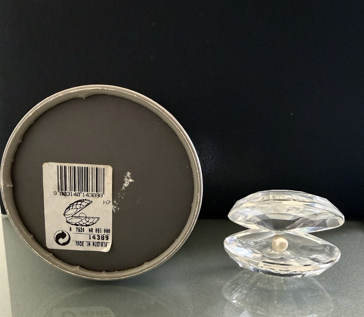Swarovski Shell with Pearl ラージ　014389 SWAROVSKI SHELL WITH PEARL / OYSTER 014389 - The Crystal Lodge