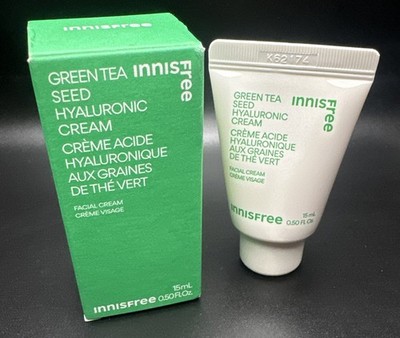 Innisfree NIB Green Tea Seed Hyaluronic Cream travel size 15ml / 0.5oz sealed
