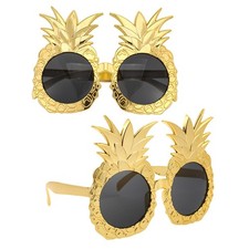 Tropical Pineapple Costume Glasses Lightweight ABS Material Party Accessories