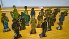 Group of Sixteen Assorted Marx Tin Lithograph Soldiers