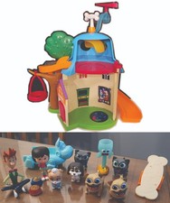 Puppy Dog Pals Lot Figures House Playset Disney Junior Jr Bingo Rolly Bob Hissy