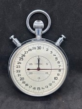 Vintage Soviet chronometer-stopwatch SLAVA with 3-button mechanical timer