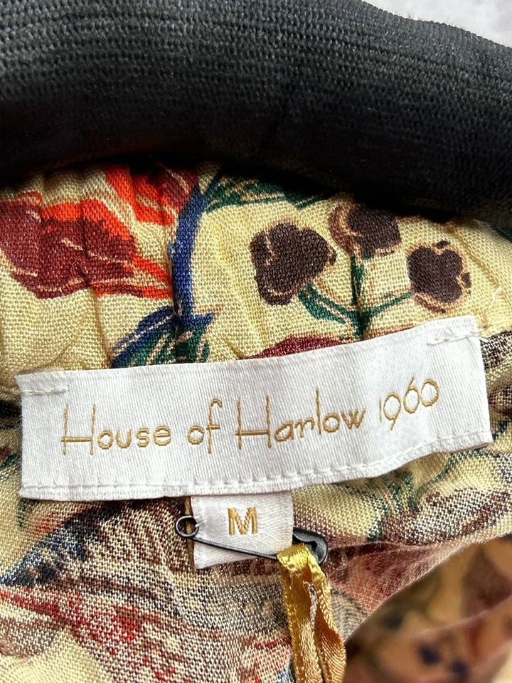 Vestido House of Harlow 1960 Línea A Mujer Mediano Multicolor Estampado Hermana Nuevo Foto 4 de 4