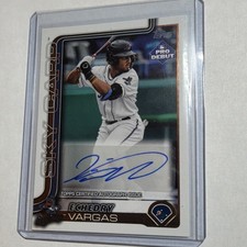 Topps 2023 Pro Debut Autograph Echedry Vargas PD-155 Beloit Sky Carp