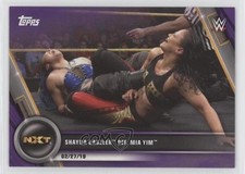 2020 Topps WWE Women's Division NXT Purple 22/99 Shayna Baszler def Mia Yim 2qw