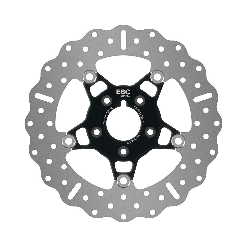 EBC Front Floating 5 Bobbin Black Chrome Hub Narrow Band Disc - FSD011CBLK