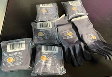 6 Pairs 34-874 SMALL MaxiFlex Ultimate Micro Foam Nitrile Grip Coated  Gloves