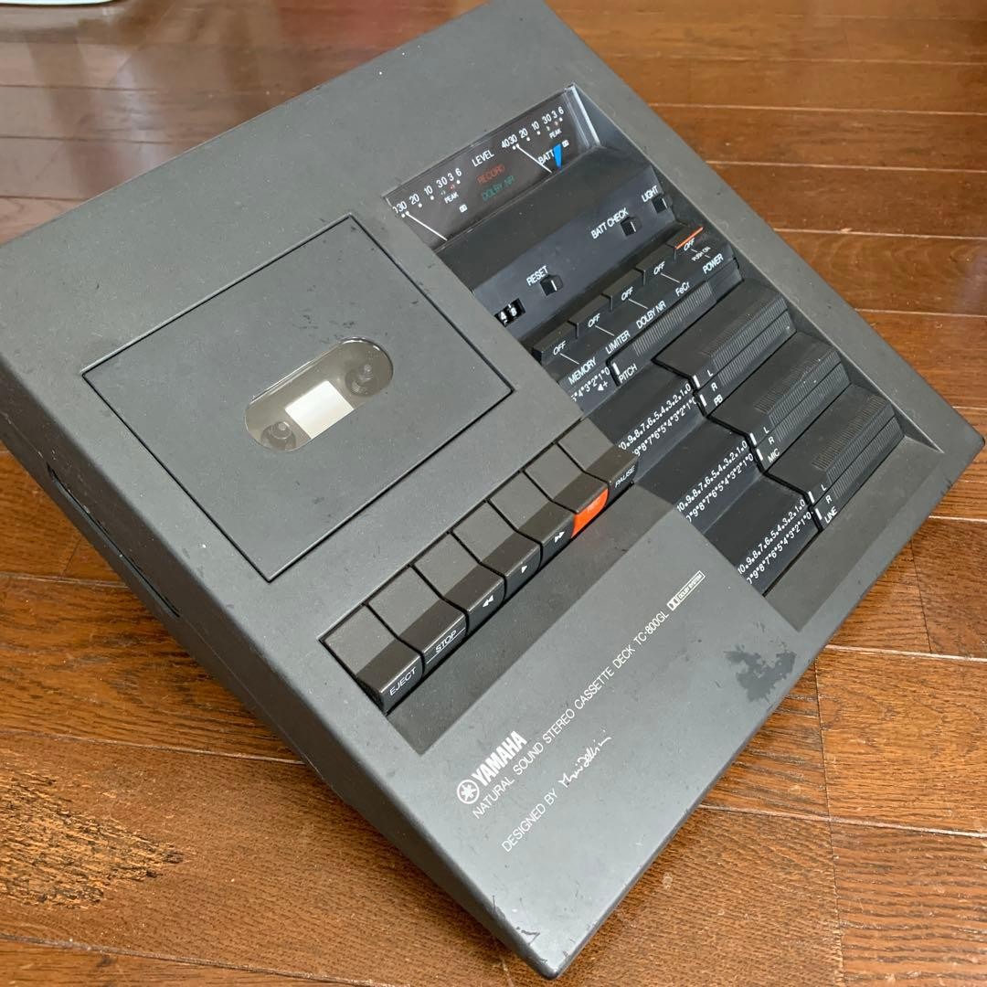 YAMAHA TC-800GL Cassette Deck Mario Bellini Design Vintage Working 