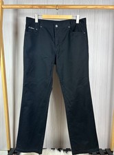 YSL Yves Saint Laurent Black Pants Embroidered Size 36/30