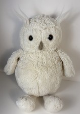 Jellycat OWL Woodland Babe Ivory Grey Beak Plush Stuffed Animal 11 Retired