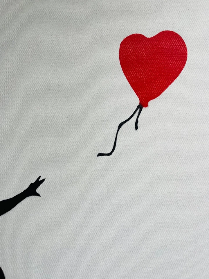 Pintura Banksy Rara Grande Dismaland 2015 con papeleo Foto 2 de 4