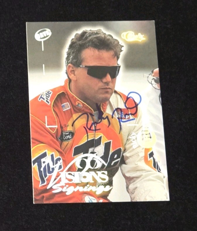 1996 Classic Visions RICKY RUDD VISIONS SIGNINGS ON CARD AUTOGRAPH /285