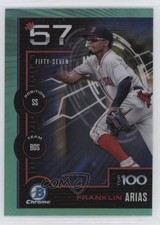 2025 Bowman Scouts Top 100 Chrome Aqua Refractor /125 Franklin Arias #BTP-57 n0j