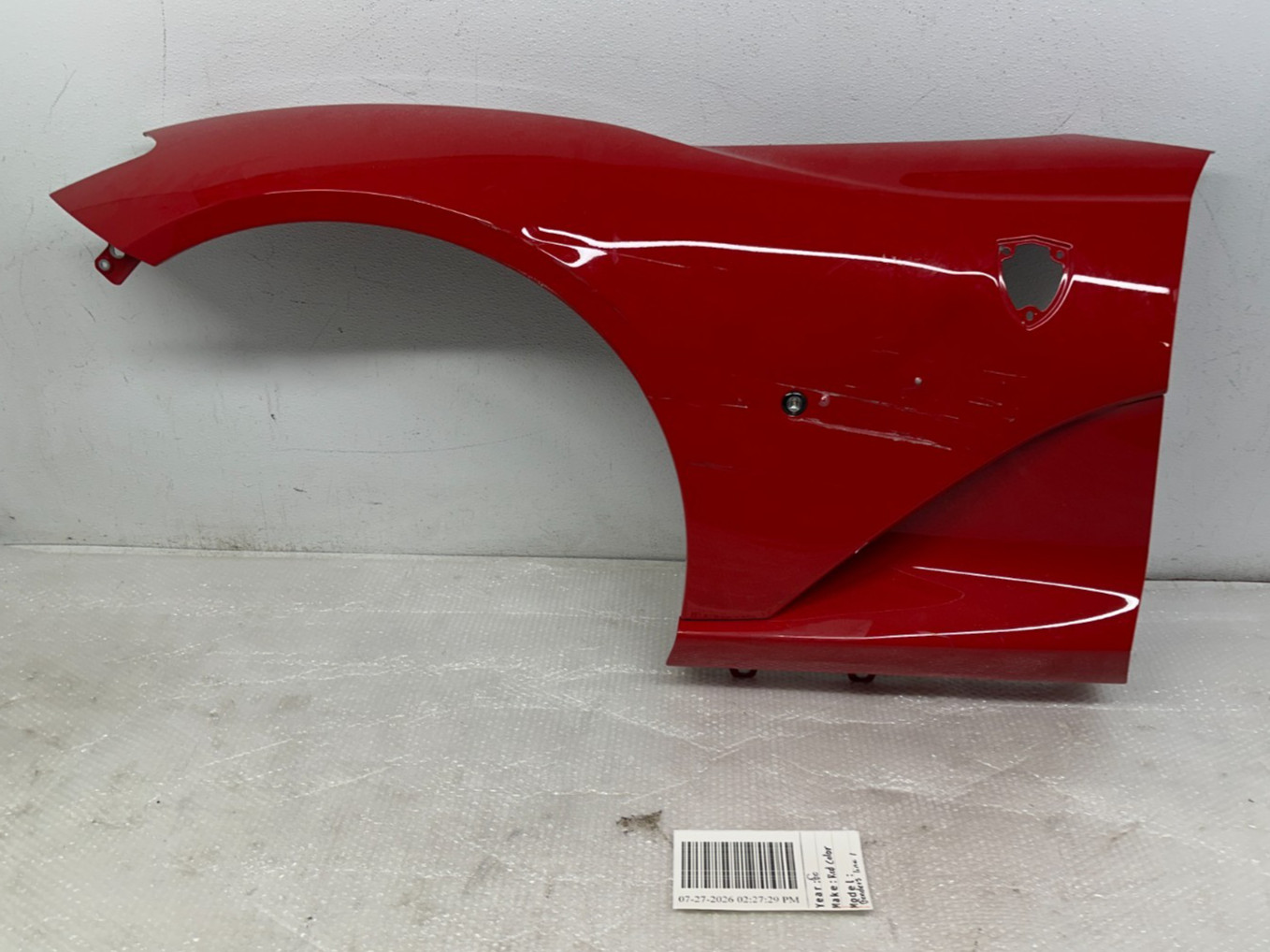 Ferrari 812 GTS 2018-2024 Front Left Side panel Red