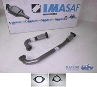 Imasaf Auspuff Hosenrohrset für Alfa 164 3.0 24V + QV Rechts + Links 1992-1998