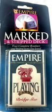 Empire Marked/Stripped Deck Bridge Size Playing Cards MagicTrick Loftus 1998 NIP