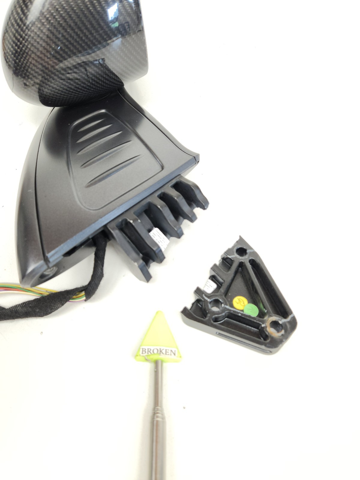 2012-2014 MCLAREN MP4-12C PASSENGER SIDE CARBON FIBER MIRROR OEM 11A6060CP OEM