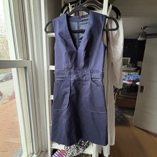 Karen Millen Career Dress Belted Pencil Office Workwear Business Sz 2 US