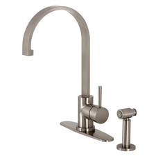 Kingston Brass LS871.DLBS Concord 1.8 GPM 1 Hole Kitchen Faucet - Nickel