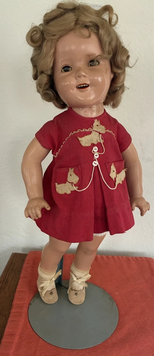 Poupée Shirley Temple Années 1930 – Céramique 17 Cm – Fabrication France