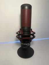 HyperX QuadCast S USB RGB Condenser Microphone Black Tested No Cords
