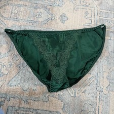 VTG Victoria's Secret HighCut Second Skin Satin Single String Bikini Pantie 90s
