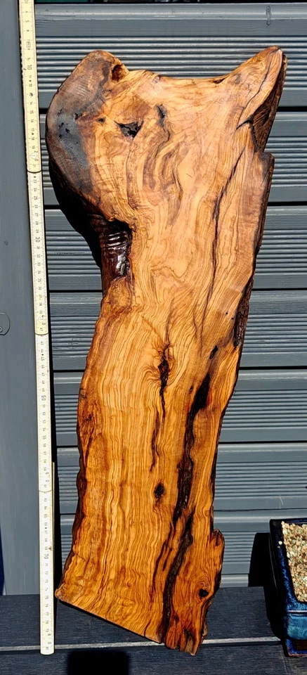 Olivenholz geölt | Olivenholzbrett | Epoxidharz | Epoxy | Rustikal | Brett Nr 14 - Bild 2 von 4