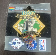 MLB Baseball Florida Marlins 1997 World Series Champions Bases Collectable Pin