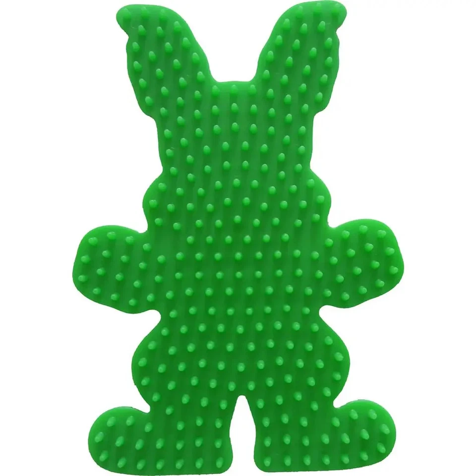 Hama® Bügelperlen Stiftplatte Häschen, grün.