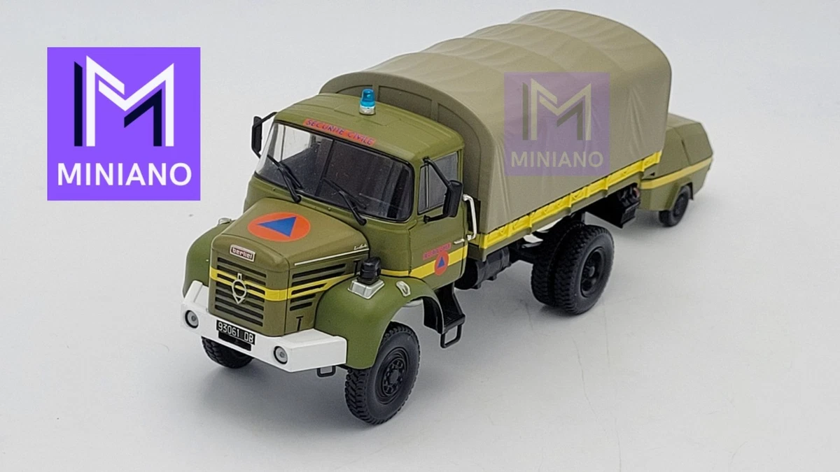 Camion De Pompier BERLIET FF 4X4 échelle 1/43 - Hachette N°42 - Occasion Très Bon état